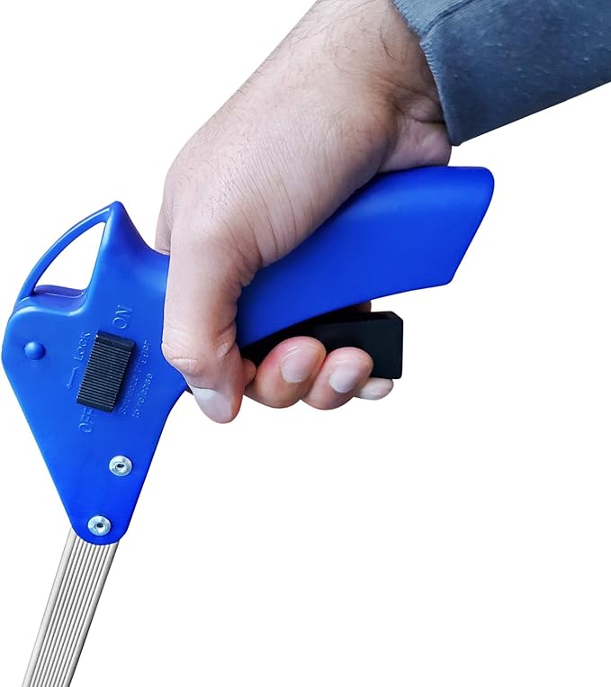 Sparks 2 Pack Foldable Reacher Grabber Tool, Long 32" Foldable Extender Gripper Tool, Suction Cups for Precise Work, Claw Trash Garbage Picker, Garden Nabber, Mobility Aid Pick Up Tool