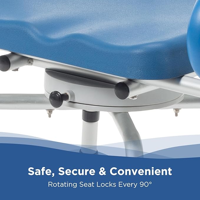 Journey SoftSecure 360 Degree Rotating Shower Chair, Padded Swivel Bathtub Seat