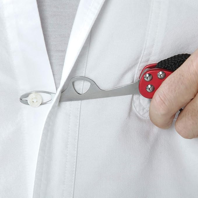 Vivi Zipper Pull and Button Hook Pocket Dresser and Dressing Aid for Assistance with Button Hooks, Zipper Pulls and Shoelaces