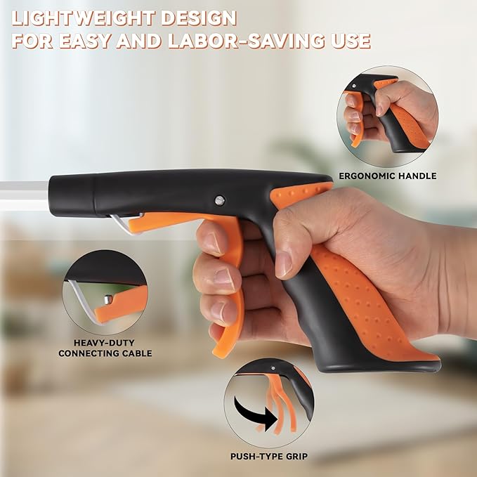 32.65"Grabber Reacher Tool, Foldable Trash Picker, 360°Rotating Grabber with Magnetic for Seniors and Disabled