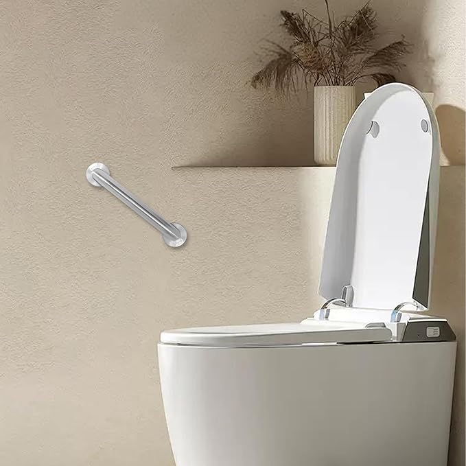 Shower Grab Bar, 2 Pack 12 Inch Brushed Nickel Bathroom Safety Bar, 1.25" Diameter 304 Stainless Steel Grab Bars for Bathtubs and Showers, Handicap Shower Grab Bar for Seniors Elderly