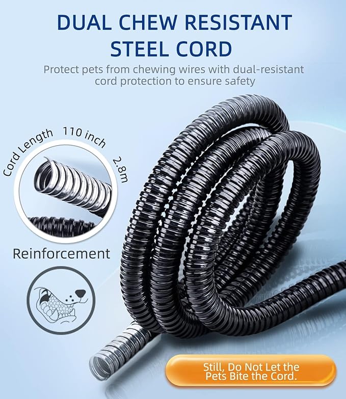 uncn Dog Cat Heating Pad Pressure Activated 15 X 17 Pet Heat Pack Automatic Electric Heated Bed Mat for Indoor Warming Pad Chew Resistant Cord, Adjustable Temperature Waterproof Washable (Small)