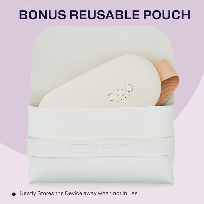 Heating Pad for Cramps | Period Heating Pad for Cramps, Cordless Menstrual Heating Pad with 4 Temperature Levels, 5 Vibration Settings, Portable, Fast Heating, Auto Shut-Off, Large Battery Capacity