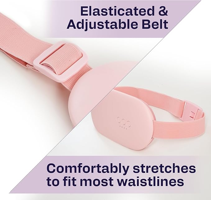 Heating Pad for Cramps | Period Heating Pad for Cramps, Cordless Menstrual Heating Pad with 4 Temperature Levels, 5 Vibration Settings, Portable, Fast Heating, Auto Shut-Off, Large Battery Capacity