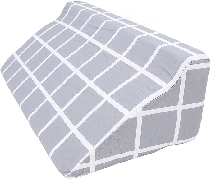 Wedge Pillow for Sleeping, Bed Wedge Pillow with High Density Foam, Triangle Pillow Wedge, Elevated Body Pillow for Back Support, Wedge Pillow for Back, Leg and Knee Support