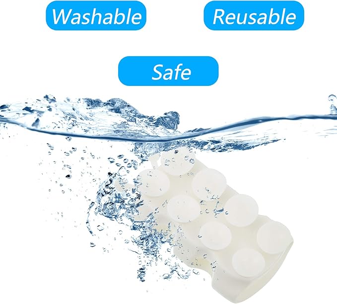 Riakrum 4 Pieces Silicone Shower Head Holder Universal Relocatable Silicone Shower Bracket Non Drilling Movable Fixed Seat Handheld Accessories