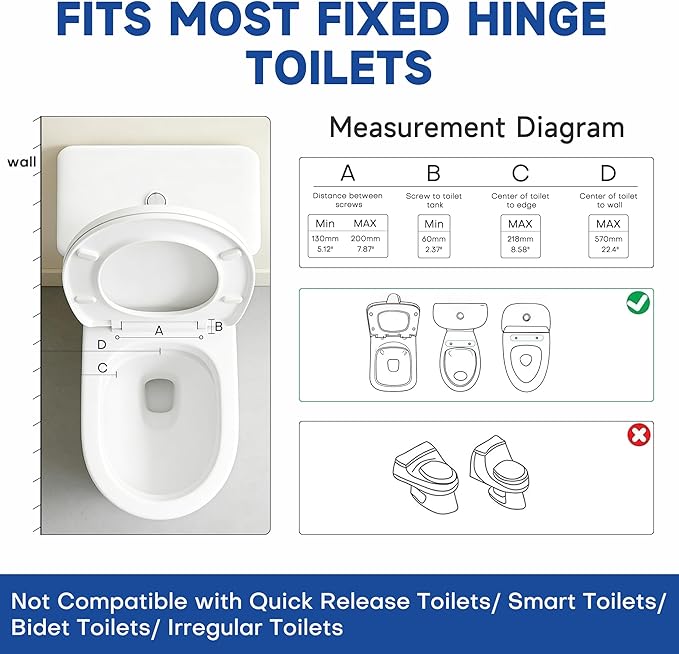 DOZAWA Toilet Safety Rails for Seniors, Heavy Duty Toilet Rails with Foldable Handles, Space-Saving Toilet Assist Arms, Toilet Bars for Elderly, Pregnant, Mobility Impaired, Support Up to 480LBS