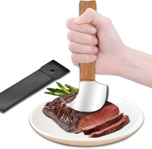 YOTAN Rocker Knife for Disabled, Steak Knives One Handed Gadgets, Curved Knife for Make Salad or Cut Food in Can & Bowl, Adaptive Eating Flatware Helps Hand Tremors, Parkinson, Arthritis, Elderly