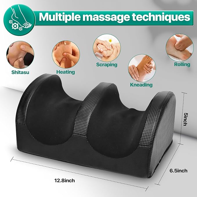 Mawuye Foot Massager,Foot Massager Machine with Massage Roller,Open Design for Breathable & Clean, and Pain Relief, Relax for Home or Office