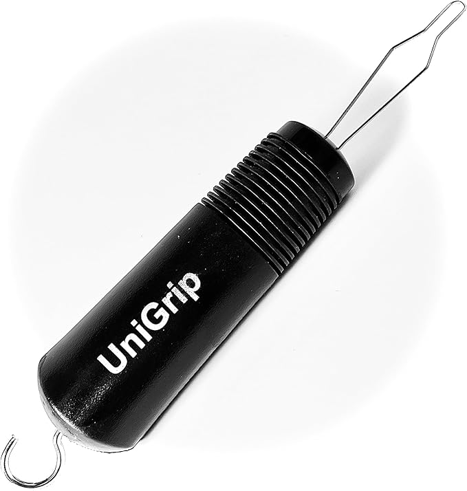 UniGrip 2 in 1 Button Hook and Zipper Pull. One Hand Button aid Dressing Assist Device. Adaptive aid Helps with Dressing oneself After arm Injury, Arthritis, Stroke, Parkinson's or Other Disability.