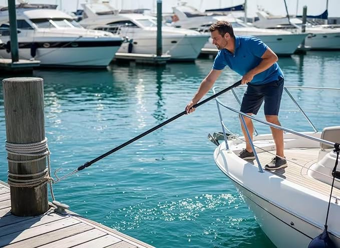 83 Cargo Grabber Hook - Aluminum Alloy Telescoping Pole with Steel Claw for Truck Beds, High Shelves & Hard-to-Reach Areas