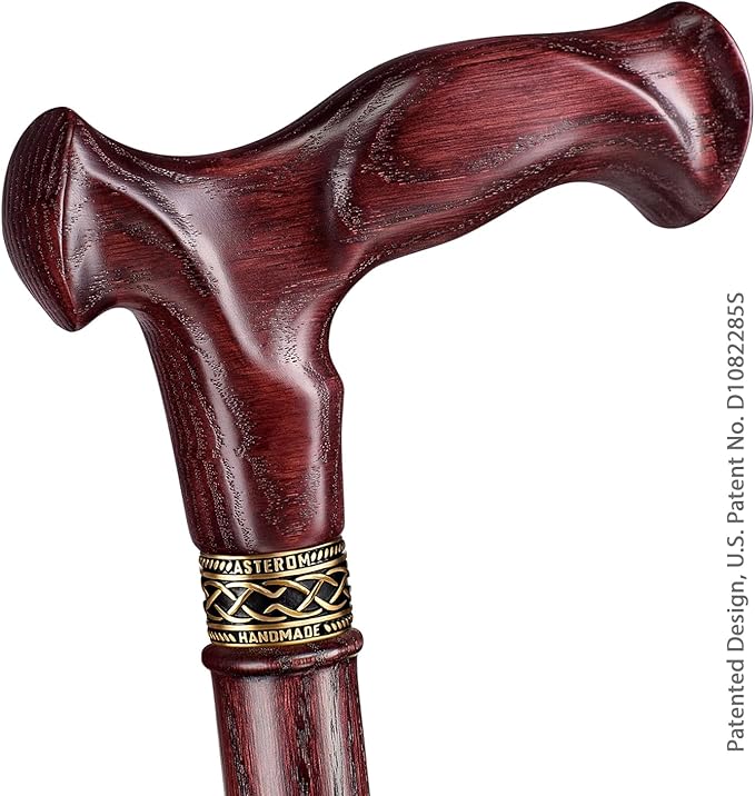 Asterom Handcrafted Canes for Men - Ergonomic, Stylish, Wooden Walking Cane for Men, Cool Walking Sticks for Seniors