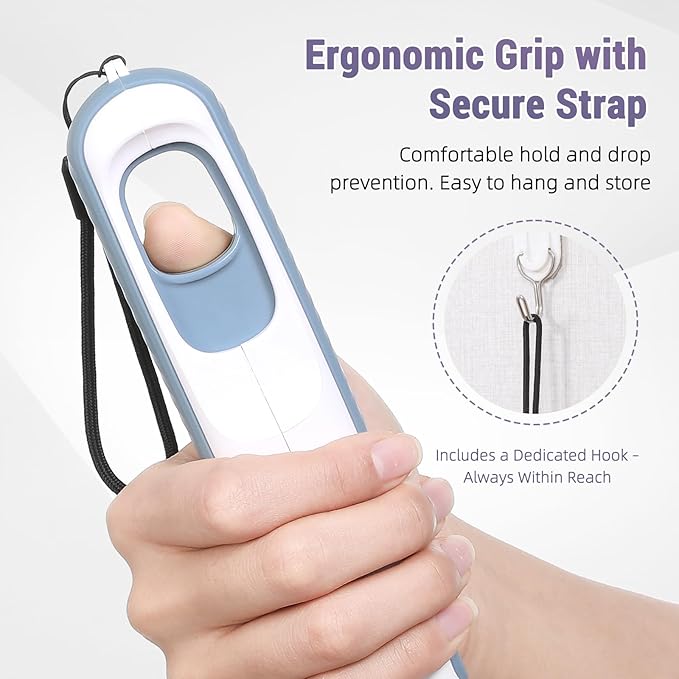 Toilet Aids for Wiping Bottom, 2-Pack - Long Reach Comfort Wipe with Replaceable Head & Strap - Bottom Buddy Wiping Aid for Elderly, Disabled & Post-Surgery