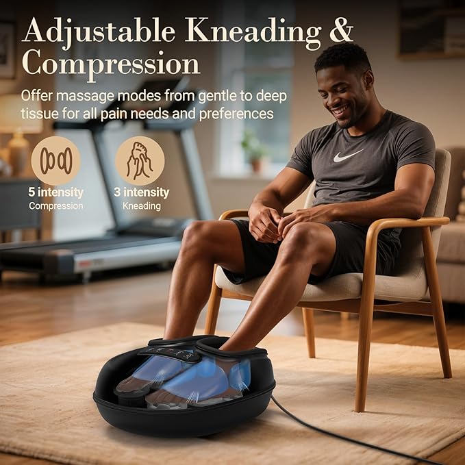 CuPiLo Foot Massager with Heat for Neuropathy - [2026 Upgraded], Mothers Day Gifts for Mom, Shiatsu Feet Massager FSA Eligible HSA Store Eligible, Fatigue Relief and Plantar Fasciitis