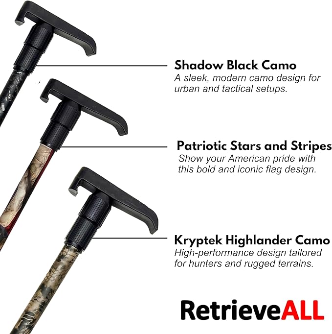 Telescoping Cargo Tool/Multi-Use Cargo Retriever/Extendable Reaching Aid/Reacher/Grabber - Patriotic Stars and Stripes