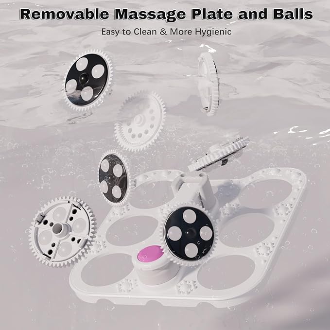 Foot Spa Electric Rotary Massage, with Touchscreen Pro Color Display, Collapsible Foot Bath with Heat, Bubble,Remote Control, Adjustable Temp Control, and 24 Motorized Shiatsu Massage Balls (Black)