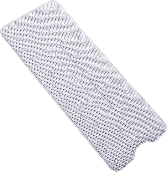 Webos Soft Bathtub Mat Non Slip: Memory Foam Shower Mat with Suction Cups for Bathroom Inside Tub 40X16Inch (White)