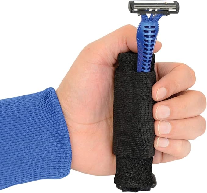 Compact Aid Utensil Cuff Holder Strap for Easy Use with Elastic Straps, Supportive Grip for Seniors and Disabled Individuals