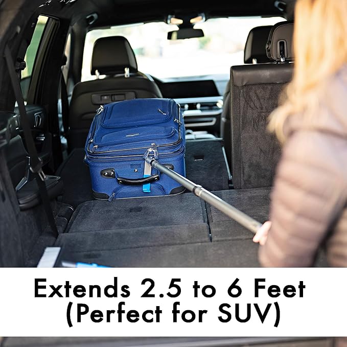 GRAB-IT 6 ft Truck Cargo Retriever | Heavy Duty Grabber Reach Tool - 110 Pound Pull | Rust Resistant Aluminum and Stainless Steel (Pole & Hook Only)