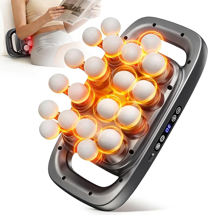 20-Head Massage Gun, Deep Tissue Percussion Massager with 30 Speeds & 3 Modes, 110lb Force, Ultra-Quiet 35dB, 2600mAh Battery, Type-C Fast Charging, 6H Use, Full Body Muscle Relaxation