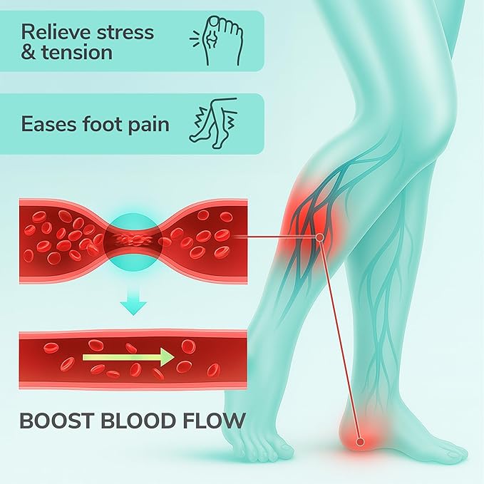 Acupressure Massage Slippers for Plantar Fasciitis & Neuropathy Relief – Reflexology Massager Sandals, Ideal Gift for Men & Women, Stress & Tension, Pain Management for Foot Health Gift