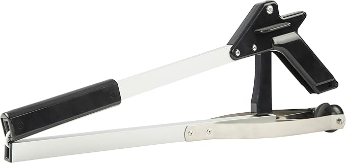 Grabber Reacher Suction Cup Grip Tool- Long 32 Inch Foldable Strong Heavy Duty Aluminum Pick Up Stick - Lightweight Trash Litter Picker Claw Extended Gripper Nabber Assist for Elderly, Luxet (Black)