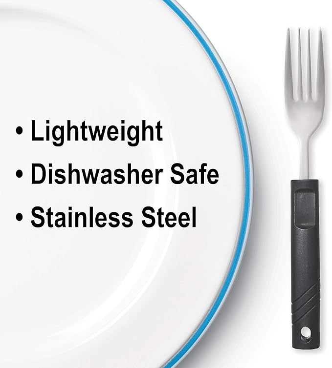 Rehabilitation Advantage Fork with Lightweight Plastic Handle (Pack of 2)