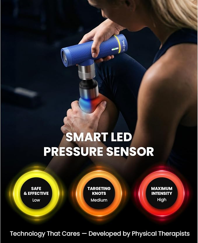 BOB AND BRAD A7 Pro Massage Gun with Heat & Cold Therapy for Back Pain & Recovery - 11mm Deep Tissue, Portable Quiet Handheld Gun, FSA-HSA Eligible with Case