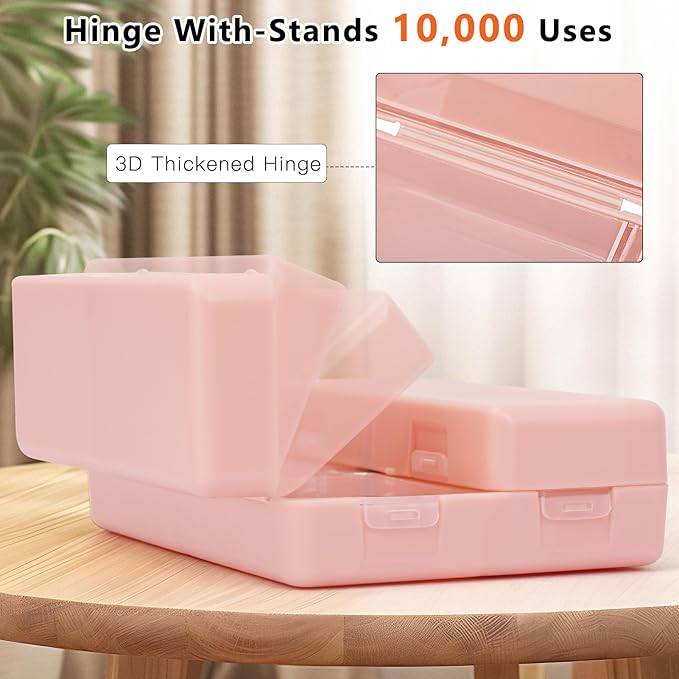 FYY Daily Pill Organizer,2 Pcs 7 Compartments Portable Pill Case Travel Pill Organizer,[Folding Design] Pill Box for Purse Pocket to Hold Vitamins,Cod Liver Oil,Supplements and Medication-Pink+Navy