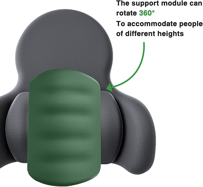 Lumbar Support Pillow for Office Chair Car Back Support Pillow, 45D slow rebound memory foam Gaming Chair Desk Chair Back Cushion for Lower Back Pain Relief, Dynamic support module,Ergonomic Back Rest