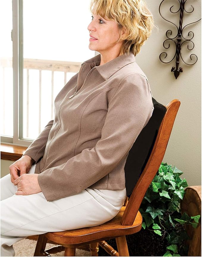 Roscoe Back Support For Office Chair, Contoured Lumbar Pillow and Chair Cushion, Back Pillow For Lower Back Pain and Lower Back Support