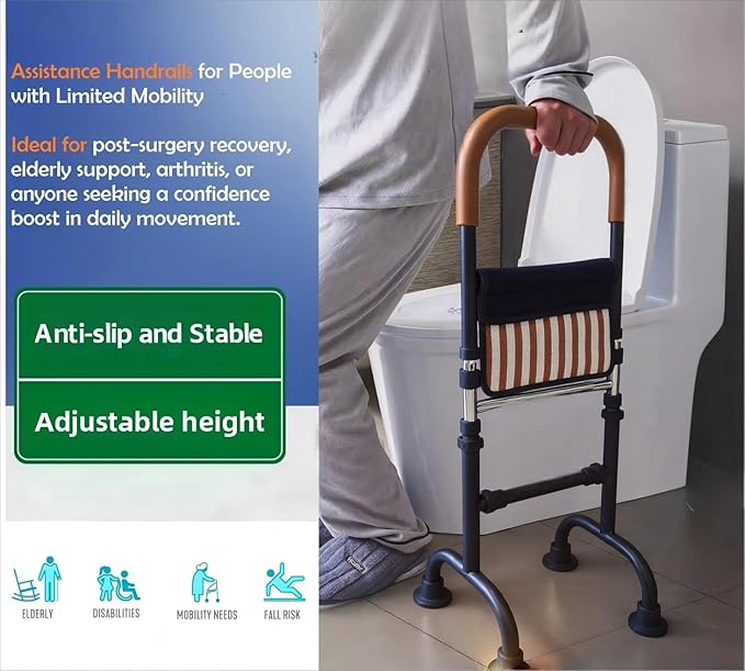 Quad Canes for Seniors Stability; Couch Chair Stand Assist Aids for Elderly; Mobility Aids Couch Cane Stand up Assist; Toilet Assist; Knee Replacement Recovery Aids; Weight 5lbs, Bear 350Lbs