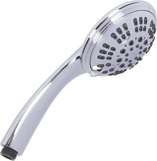 Aqua Elegante 6 Function Luxury Handheld Shower Head - Adjustable Pressure Rainfall Spray With Removable Nozzle For The Bathroom, Chrome & California Certified