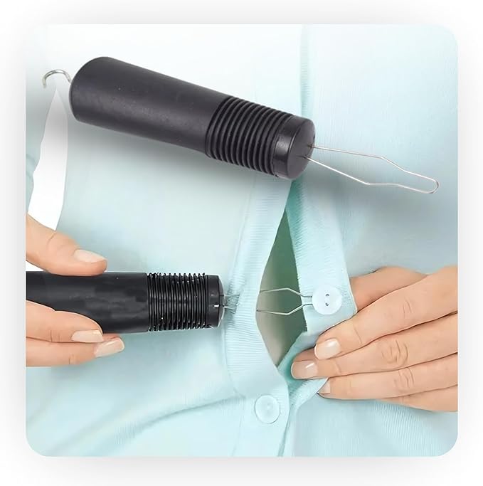 Button Hook for Seniors and People with Arthritis – One-Handed Gadget for Fastening Buttons and Pulling Zippers. Ideal for Joint Pain, Motor impairments, or Coordination Issues.