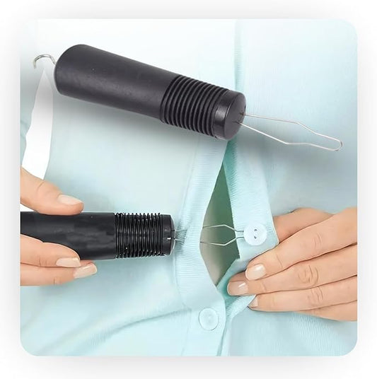 Button Hook for Seniors and People with Arthritis – One-Handed Gadget for Fastening Buttons and Pulling Zippers. Ideal for Joint Pain, Motor impairments, or Coordination Issues.
