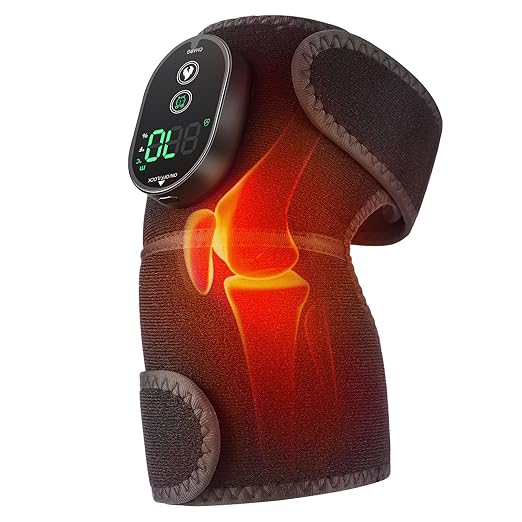 MOAJAZA Heated Knee Brace, Cordless Knee Heating Pad, Knee Warmer with Multiple Heating Modes, Brace Wrap for Men Women Seniors