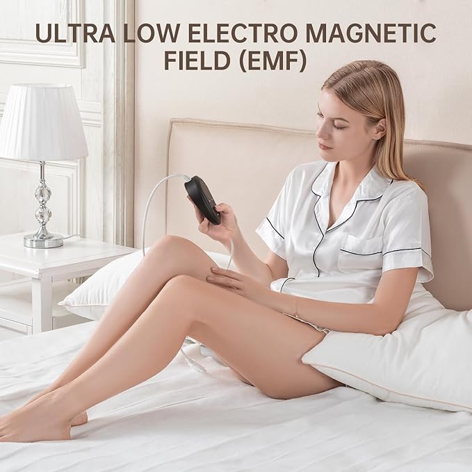 Bwarm Electric Heated Mattress Pad Full Size, 54" x 75", Bed Warmer, 9 Heat Settings, 1-12 Hours Auto Off, Deep Pocket, Fast Heating, Machine Washable, Soft and Cozy