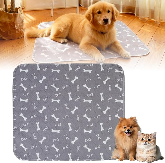 Puppy Pee Pads for Dogs,Upgraded Reusable Puppy Pads with Pheromones,Washable Pet Pads for Dogs & Cats,Durable Leak-Proof & Anti-Slip Pet Training Pads for Home & Travel (S:16" × 24")