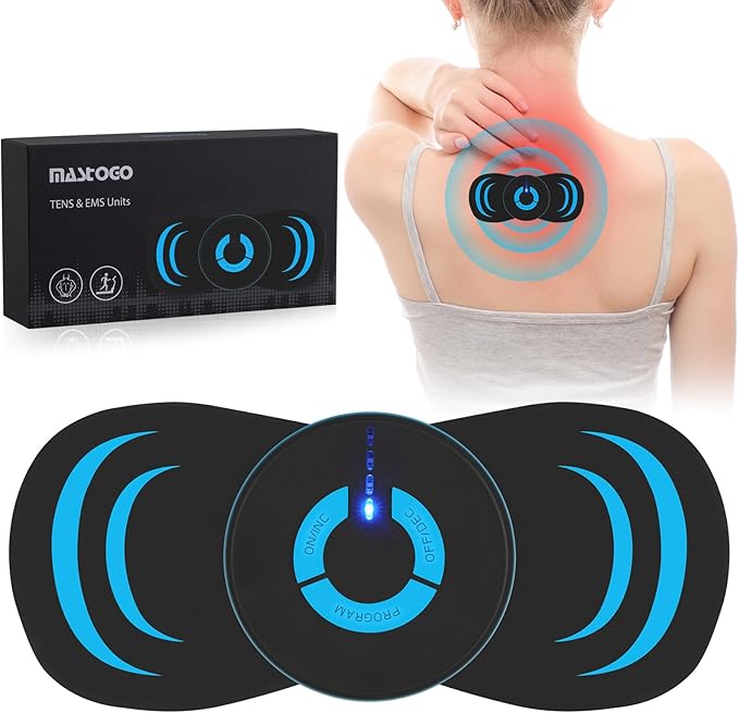 MASTOGO Wireless TENS Unit 6 Mode 10 Intensity - Portable Rechargeable TENS Unit Muscle Stimulator for Pain Relief