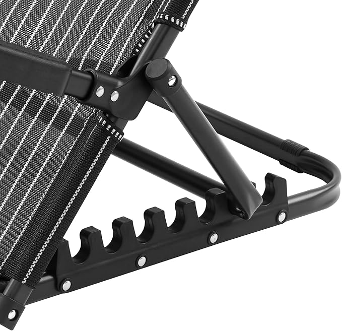 Lifting Bed Backrest, Adjustable Bed Backrest with 7-Position Support & Pillow - Foldable Reading Chair for Elderly, Patients, Home Use, Max 220Lbs, Black Stripe