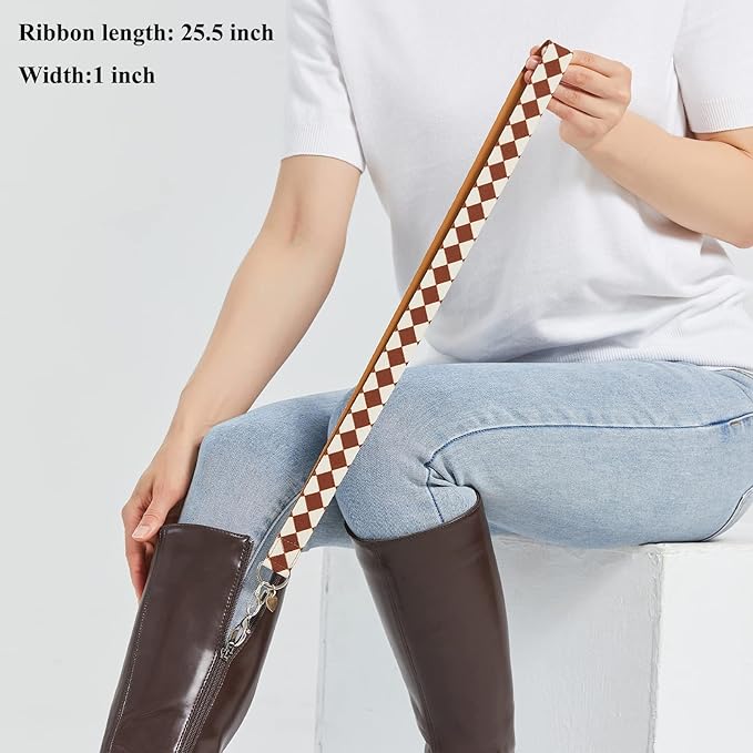 FYOURH Zipper Helper Zipper Puller Helper for Boots for Disabled Back Problems People Live Alone Brown