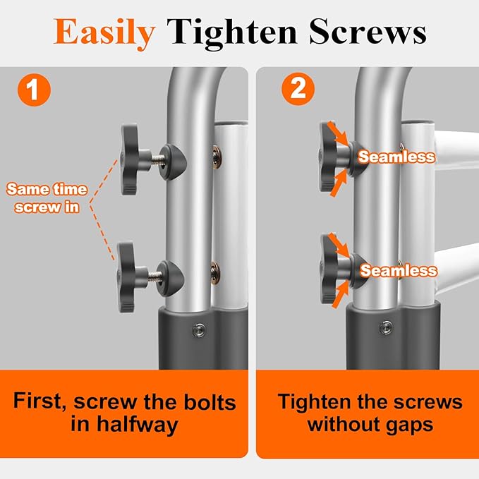DePango Toilet Safety Rails for Elderly, Adjustable Handicap Toilet Seat with Handles, Sturdy Toilet Support Frame with Arms for Seniors and Disabled