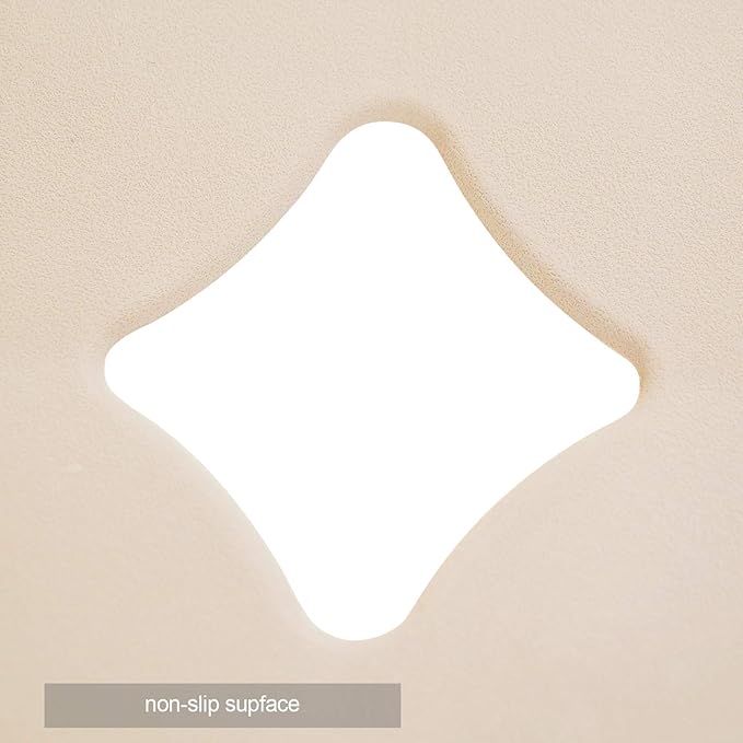 Webos Patented Non Slip Bathtub Mat Shower Bath Mats with Strong Suction Cups Soft Heavy Duty Natural Rubber Superior Grip&Drainage for Inside The tub (Beige, 28x16 inch)