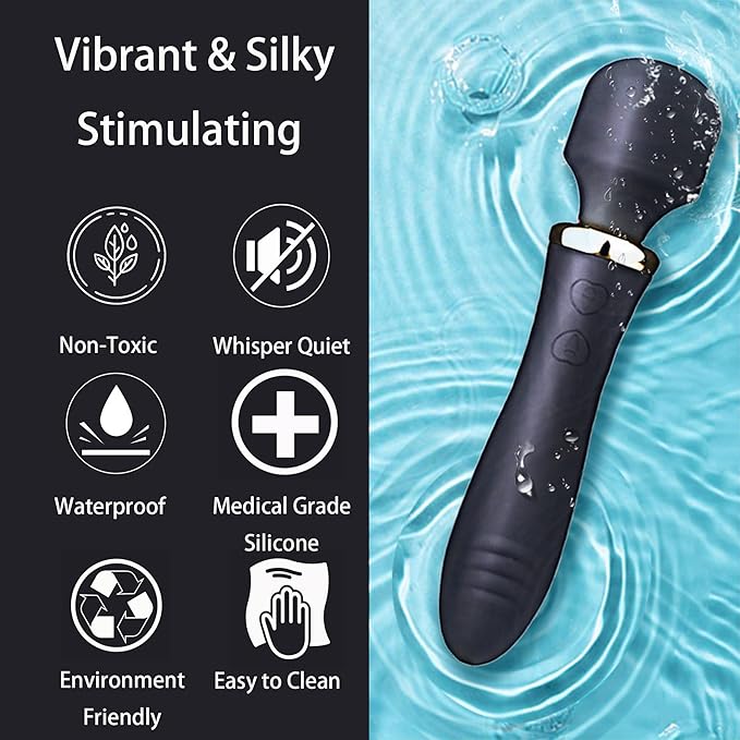 Handheld Back Massager, Electric Full Body Massager, (Black)
