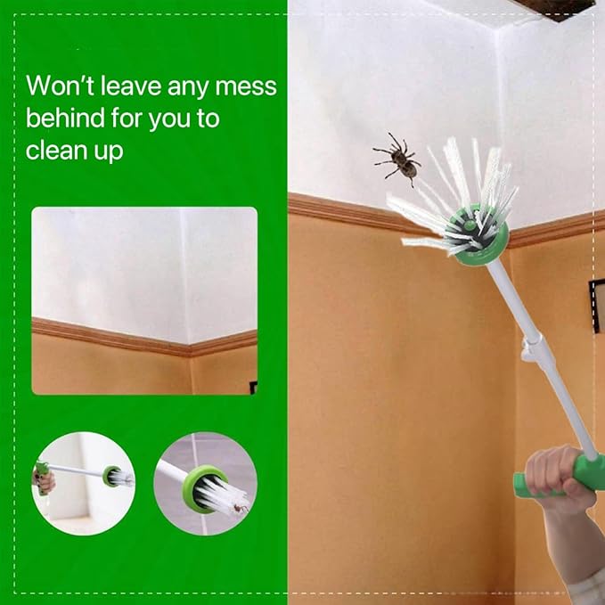 Spider Catcher, Insect Catcher, Bug Grabber, Spider Grabber, Long Handled with Foldable Design, for Home Office Garden Camping Beach (2nd Generation, Pink)