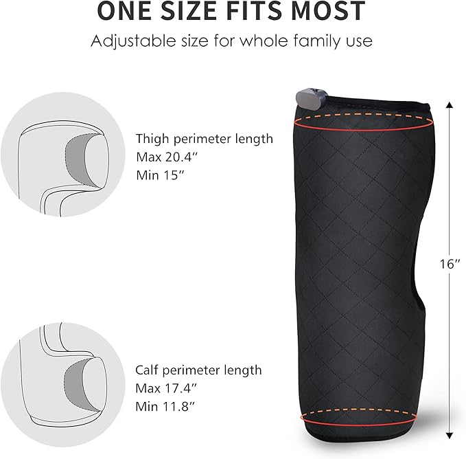 COMFIER Plug-in Heated Knee Massager for Knee Pain Relief with Vibration & Heat,Knee Heating Pad Pair, Knee Warmers for Men Women Seniors,Leg Massager, FSA Eligible HSA,Mothers Day Gifts for Mom Dad