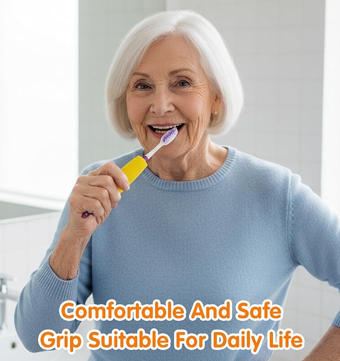 10Pcs Foam Grip Tubing, Adaptive Utensils for Elderly No-Cut Foam Grip Aid for Utensils Comfortable Padding for Disabled & Arthritic Hands, 3.5 Inch, Easy to Use