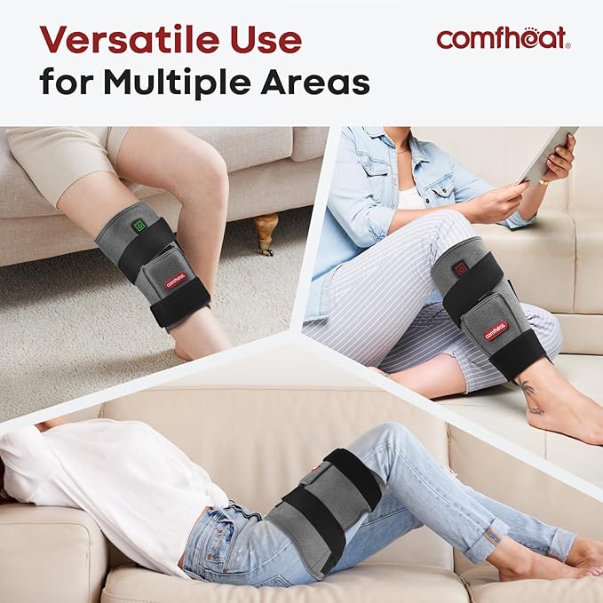 Cordless Hip Heating Pad for Pain Relief FSA Eligible HSA 5000mAh Battery Powered Heated Hip Brace Wrap for Hip Sciatica Pain Recovery Buttock, Up to 52" Waist Size, Gift for Women Men