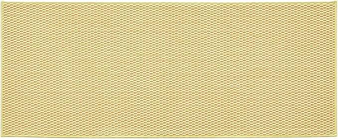 TYUU Bathroom Runner Rug, Long Bath Mat Washable Thin Quick Dry Low Pile Bathroom Runner Rugs 24 x 60 Non Slip, Yellow 24"x60"