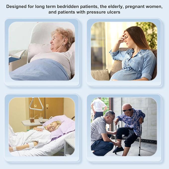 Wedge Pillow for Sleeping, Bed Wedge Pillow with High Density Foam, Triangle Pillow Wedge, Elevated Body Pillow for Back Support, Wedge Pillow for Back, Leg and Knee Support